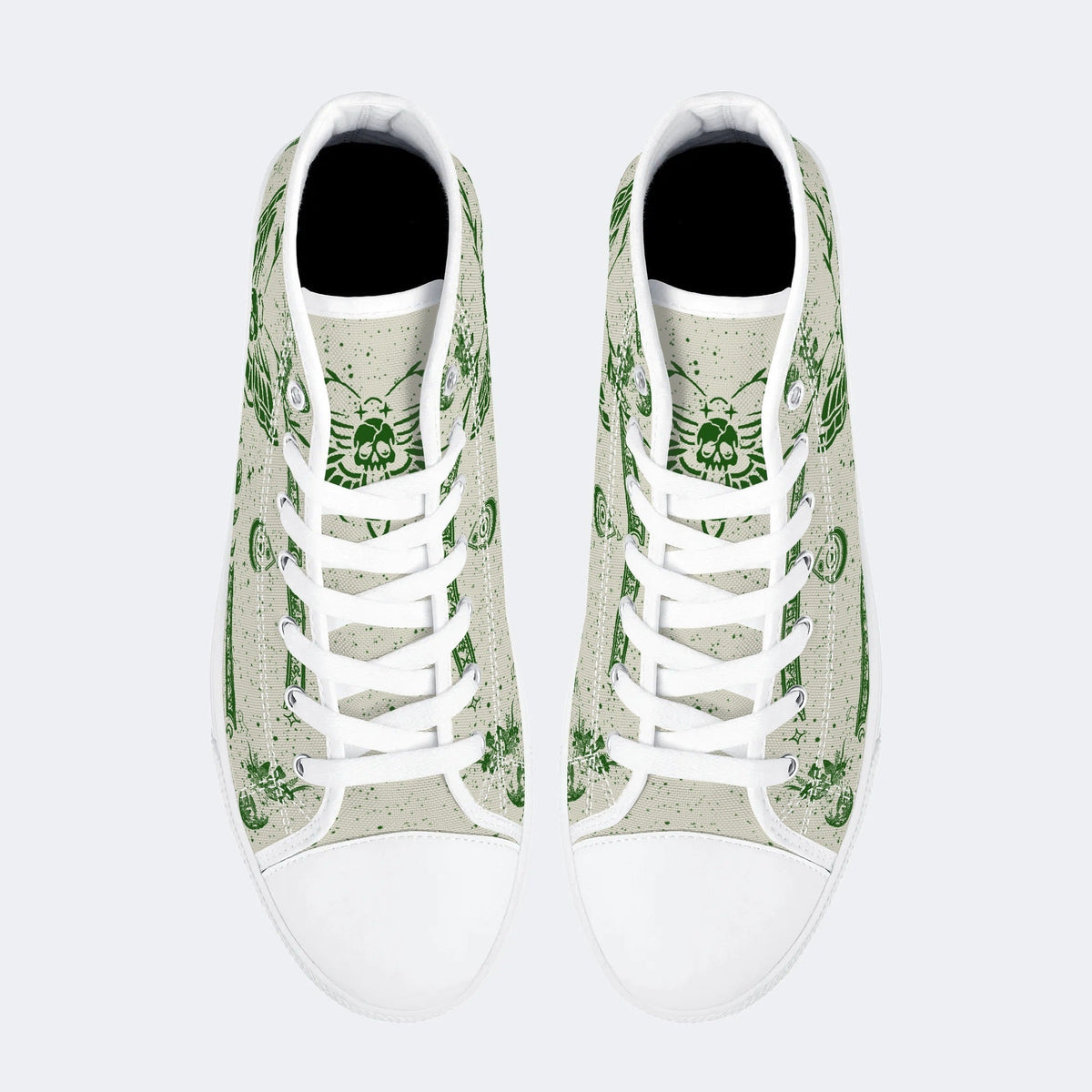 Classic Death Moth Vintage Print - High Top Canvas