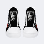 Unisex Black Metal Pinhead Print - High Top Canvas