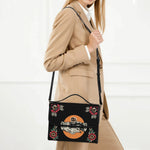 Trust No One Snake Print - Leather Satchel Bag
