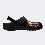 The Monsters Print - Fur Lined Slippers/Sandals