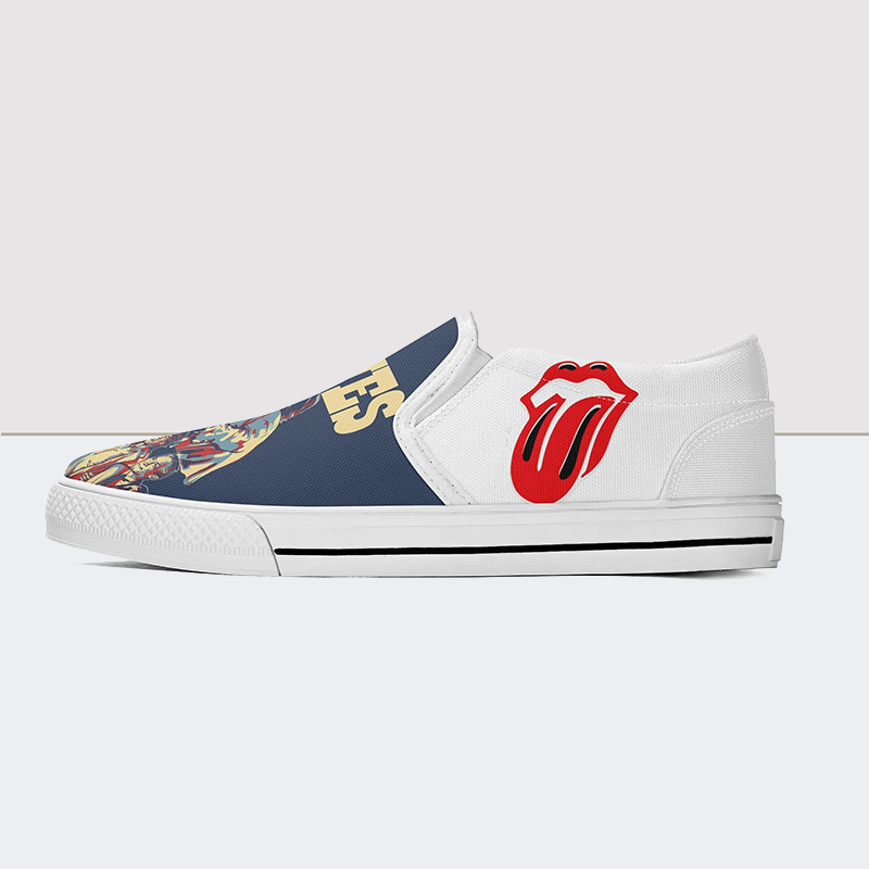 Stone Print Slip On Shoes