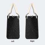 Starry Night Mushroom Moth Print - Leather Handbag