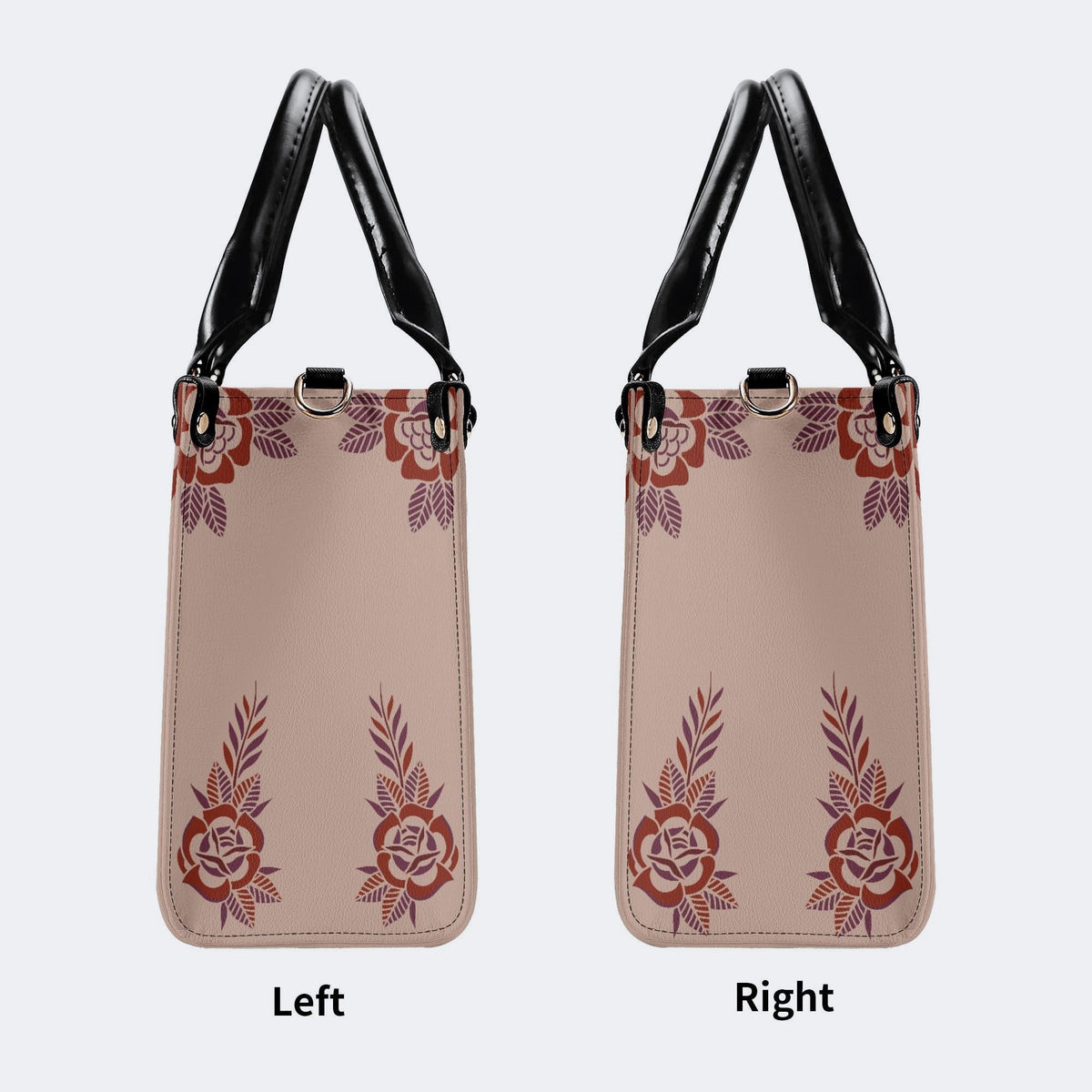 Death Moth Gradient Print - Leather Handbag
