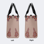Death Moth Gradient Print - Leather Handbag