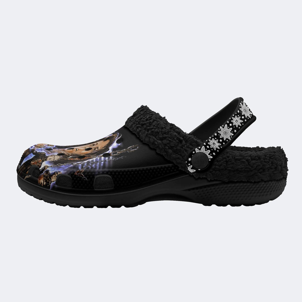 Demons to Some - Fur Lined Slippers/Sandals