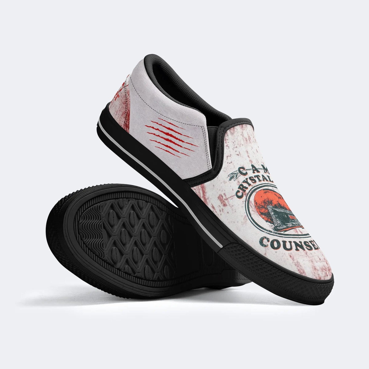 Bloody Camp Crystal Lake Counselor Unisex - Slip On Shoes