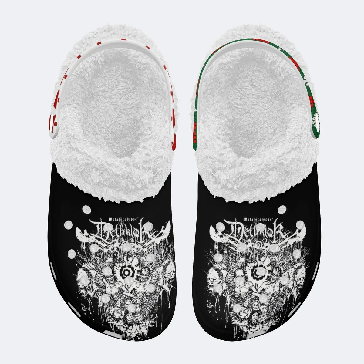Melodic Death Metal Print - Fur Lined Slippers