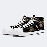 Unisex Tiger Print - High Top Canvas