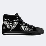 Classic Death Moth Vintage Print - High Top Canvas