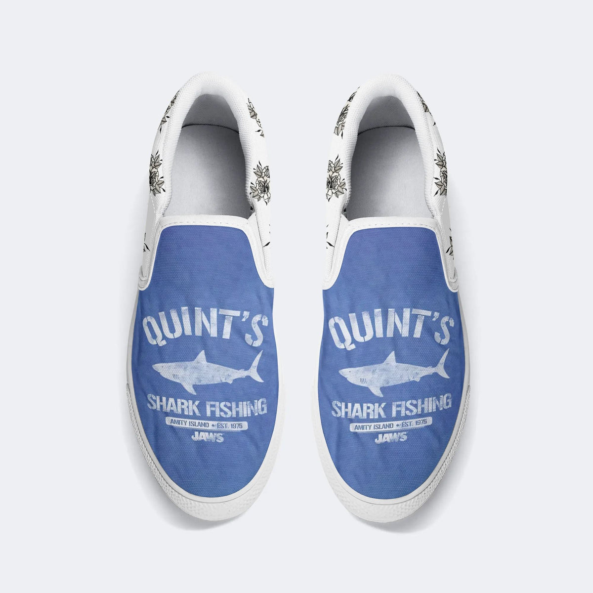 Quint's Shark Fishing Jaws Retro - Slip On Shoes