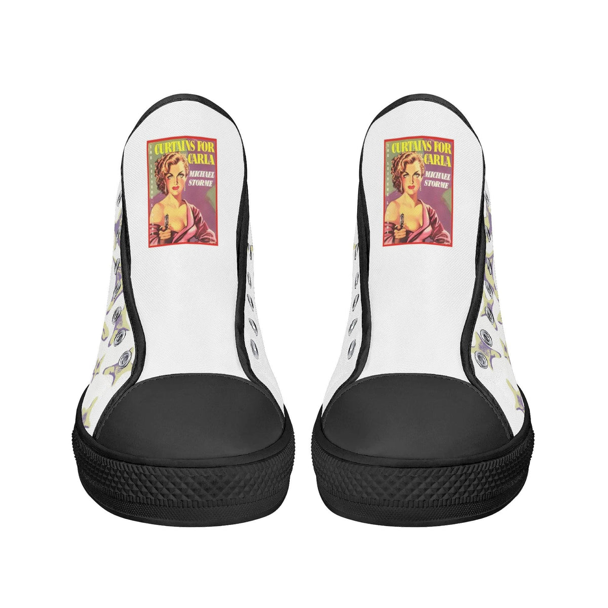 Unisex Girl Hunt Print - High Top Canvas