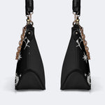 Gothic Eagle And Snake - Leather Crossbody Bag