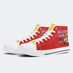 Shredded Bubble Gum Unisex Classic - High Top Canvas