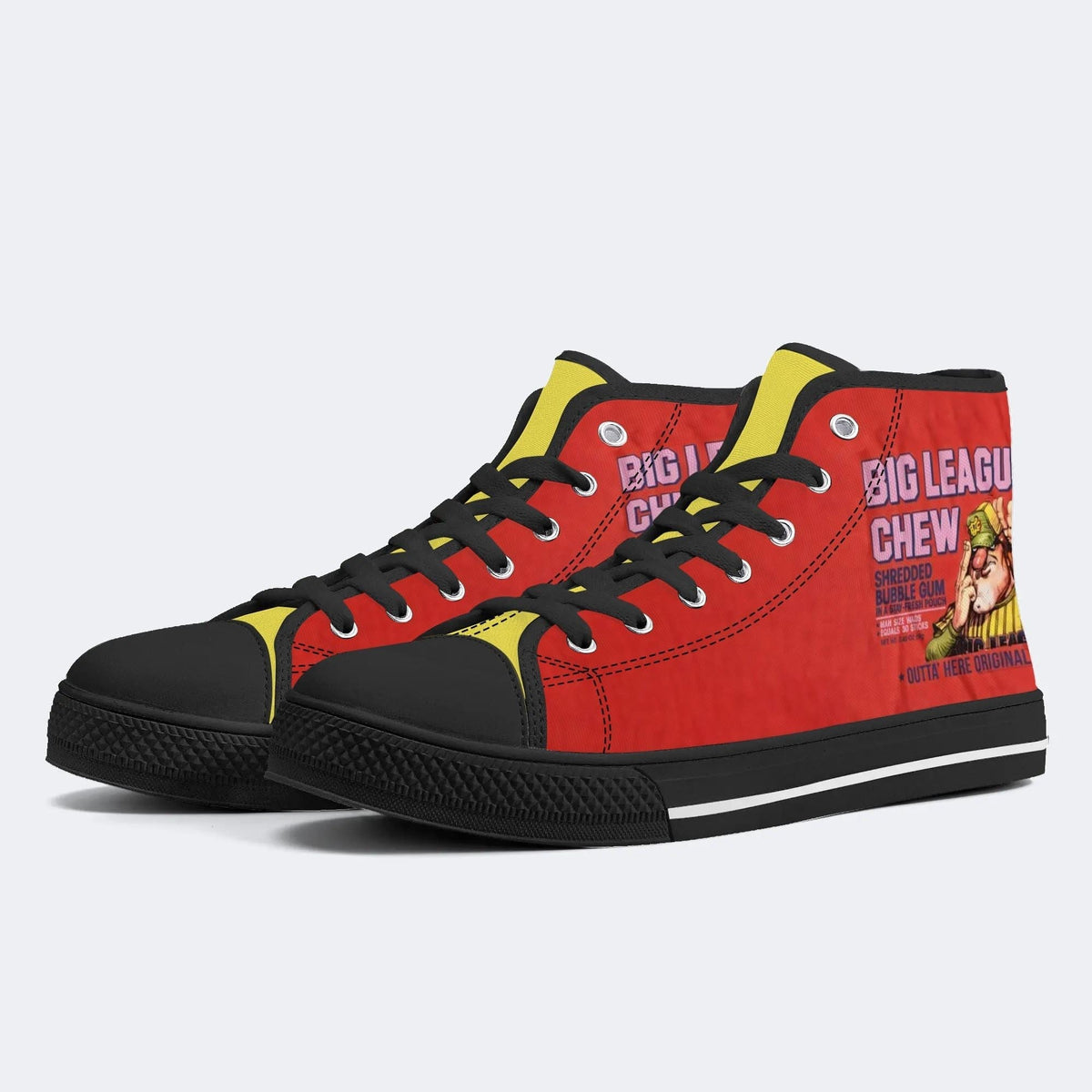 Shredded Bubble Gum Unisex Classic - High Top Canvas