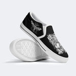 Death Skeleton Print - Slip On Shoes