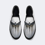 Surreal Death Moth Print - Slip On Shoes