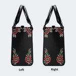 Horror Demon Print - Leather Handbag