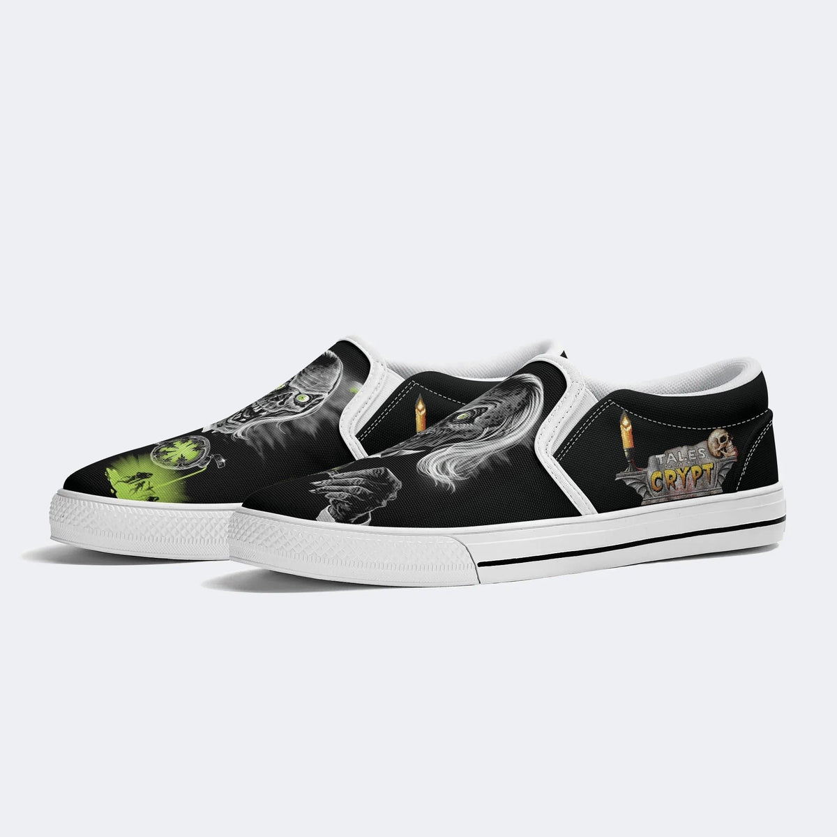 Unisex Tales Crypt Zombie Art Print - Slip On Shoes
