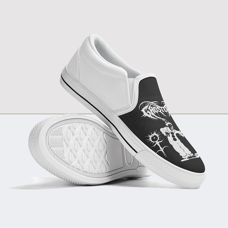 Ghost Print Slip On Shoes