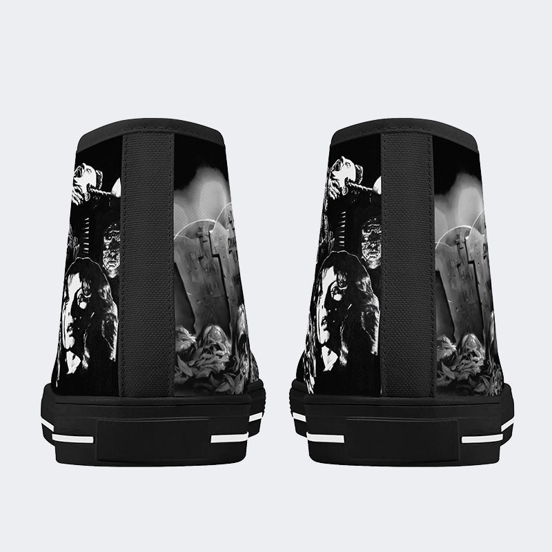Unisex Horror Print - High Top Canvas