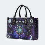 Libra Starry Sky - Leather Handbag
