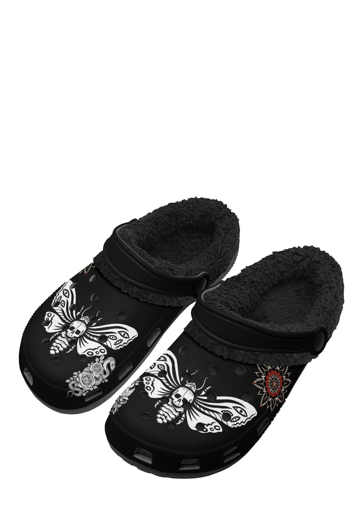 Death Blossom Moth Fuzzy Slippers
