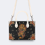 Traditional Dragon Print - Leather Handbag