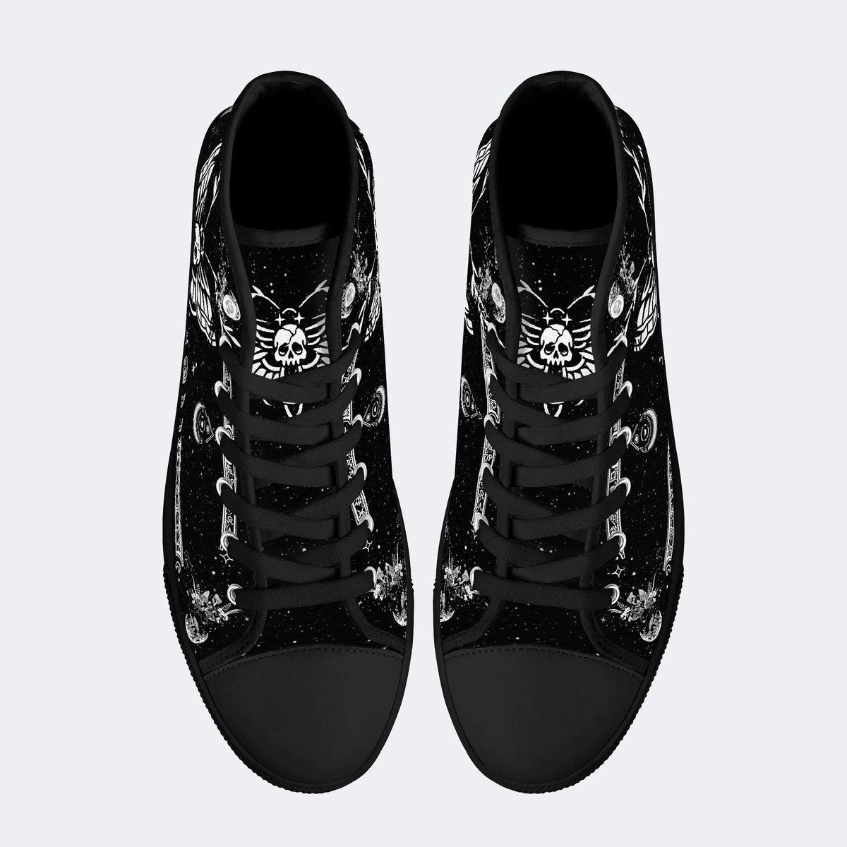 Classic Death Moth Vintage Print - High Top Canvas