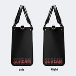 Horror Ghostface Print - Leather Handbag