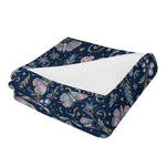 Psychedelic Moth Print Blanket