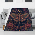 Mystical Moth Print Blanket