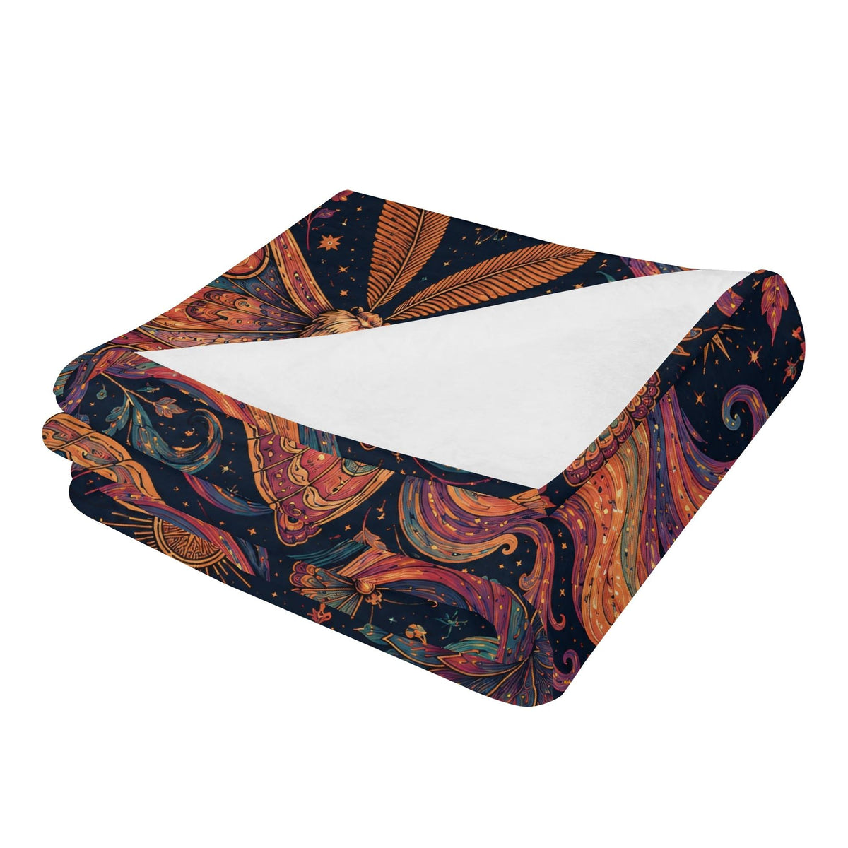 Bohemian Moth Print Blanket