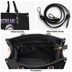 Horror Ghostface Print - Leather Handbag