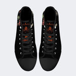 Unisex Halloween Skull Print - High Top Canvas