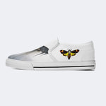 Surreal Death Moth Print - Slip On Shoes