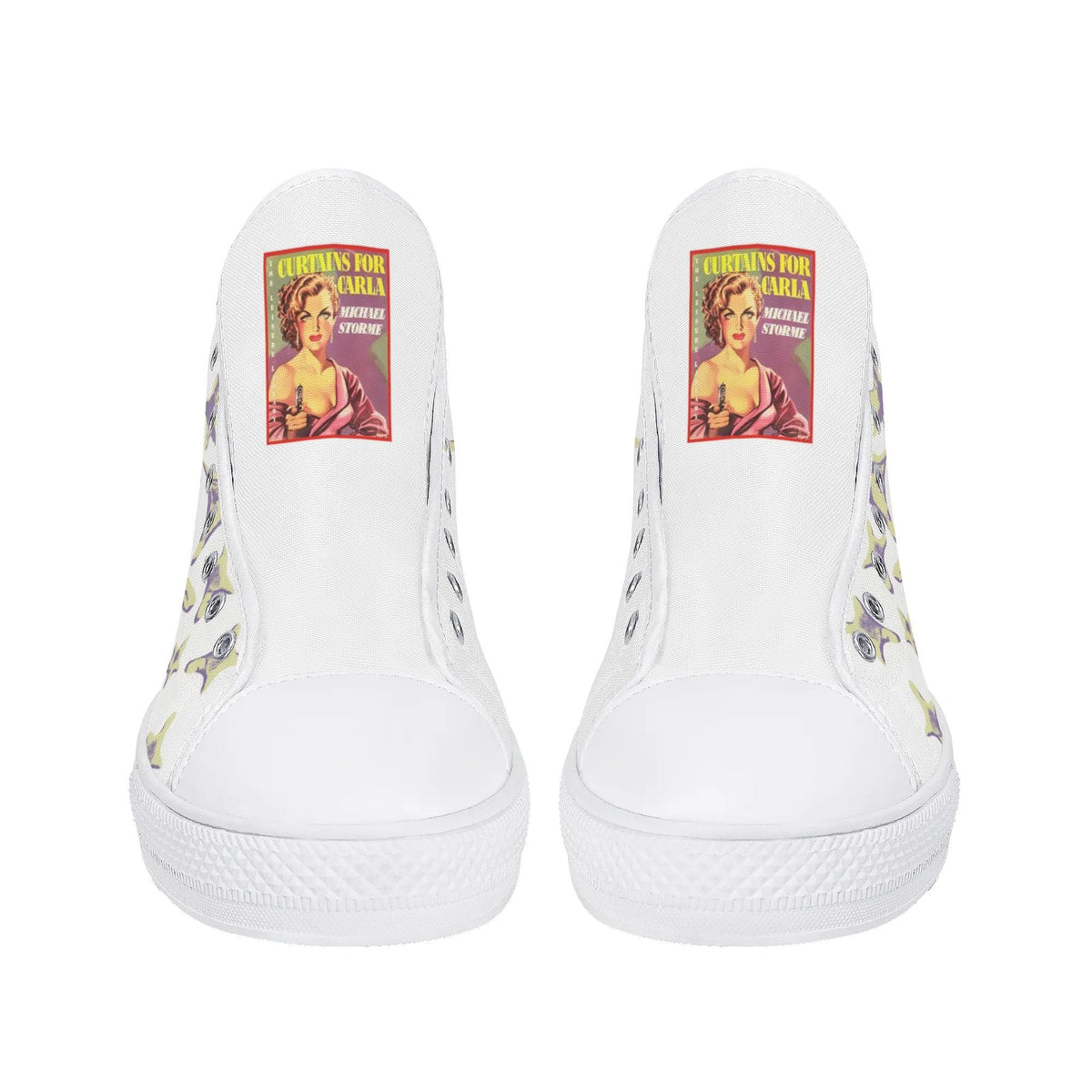Unisex Girl Hunt Print - High Top Canvas