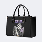 Horror Ghostface Print - Leather Handbag