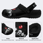 The Monsters Print - Fur Lined Slippers/Sandals
