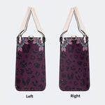 Death Moth Vintage Print - Leather Handbag