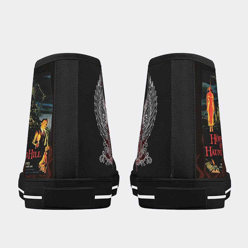 Unisex Horror Movie Print - High Top Canvas