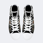 Unisex Death Moth Vintage Print - High Top Canvas