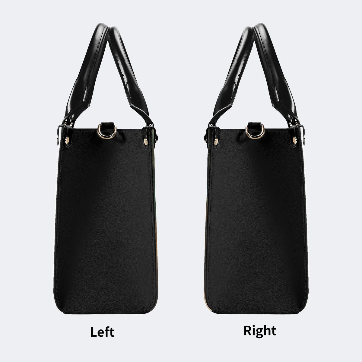 Artistic Cats Print - Leather Handbag