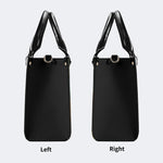 Artistic Cats Print - Leather Handbag