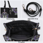 Unisex Tiger Print - Leather Handbag