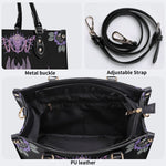Unisex Devil Art Print - Leather Handbag