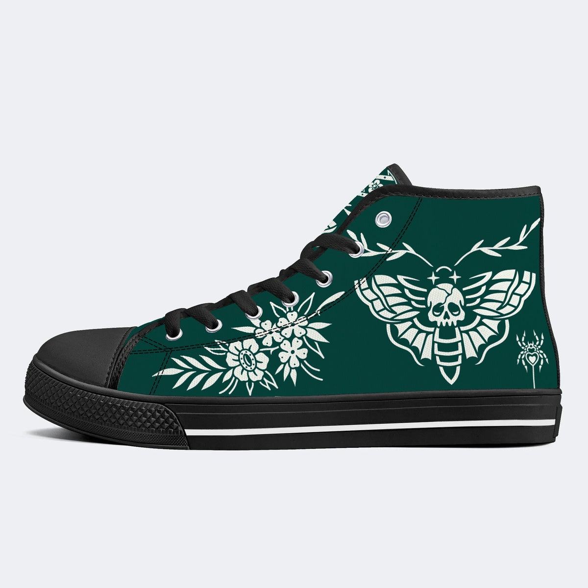 Classic Death Moth Vintage Print - High Top Canvas