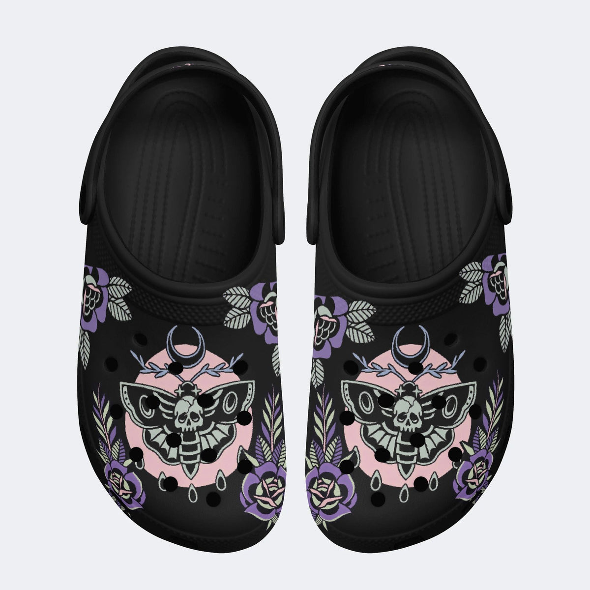 Vintage Death Moth Print - Slippers/Sandals
