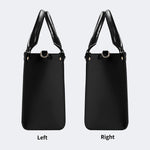 Moths Under The Moon - Leather Handbag