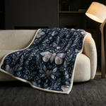 Psychedelic Moth Print Blanket