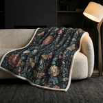 Psychedelic Moth Print Blanket